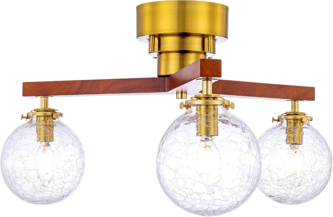 【新品・未開封】シーリングライト 3灯 天井照明 LED対応 レトロ おしゃれ