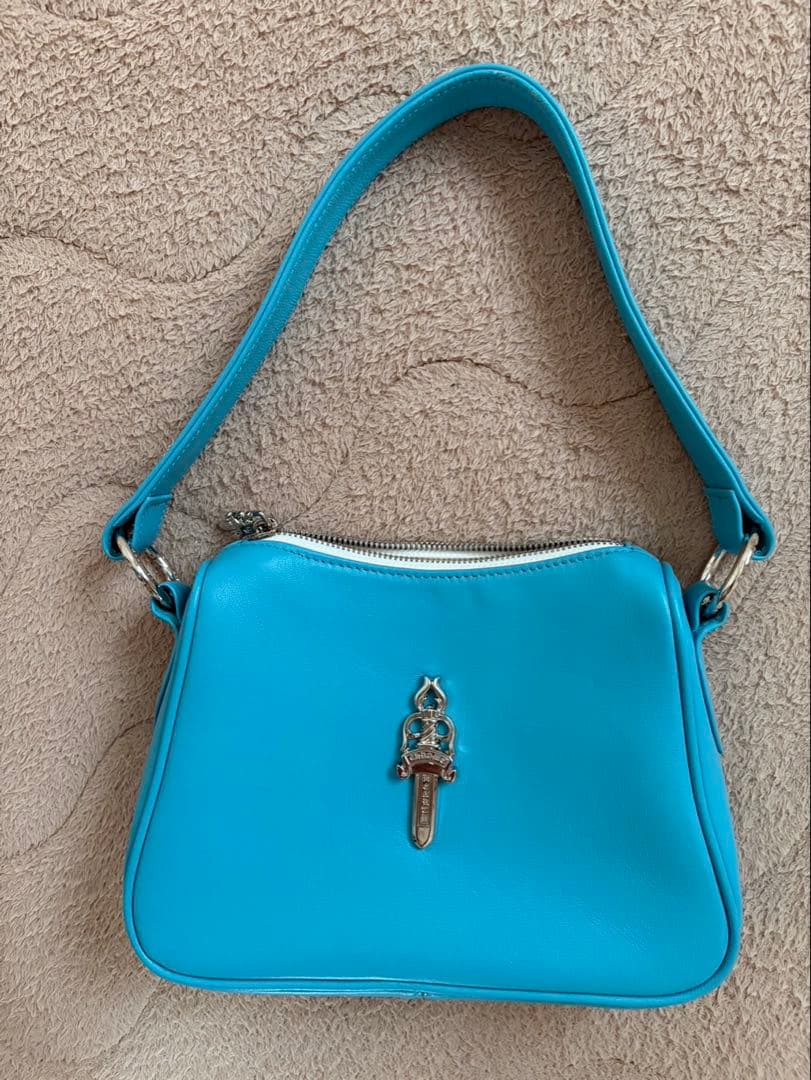 クロムハーツ　青ブルー　ハンドバッグ　新品未使用品