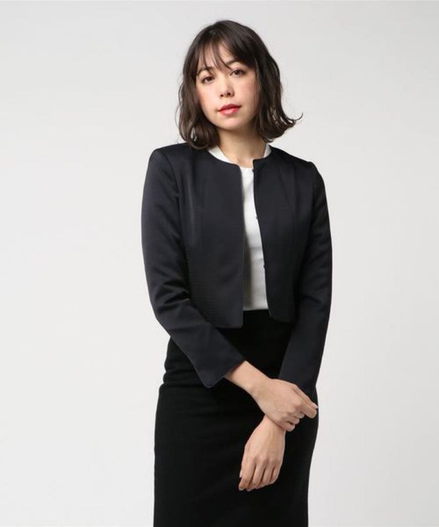 美品◇アナイ◇グログランジャケット スカートセットアップ