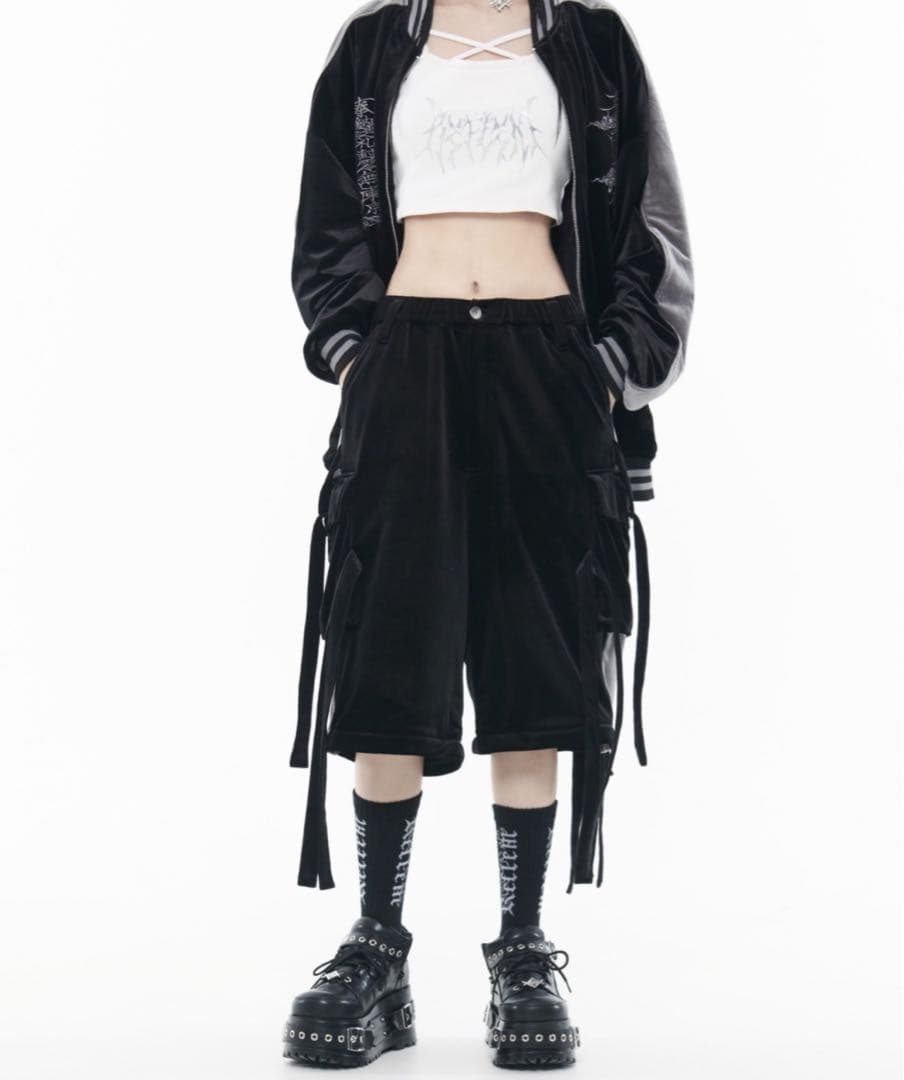 『REFLEM/レフレム』2WAYワイドベロアカーゴパンツ