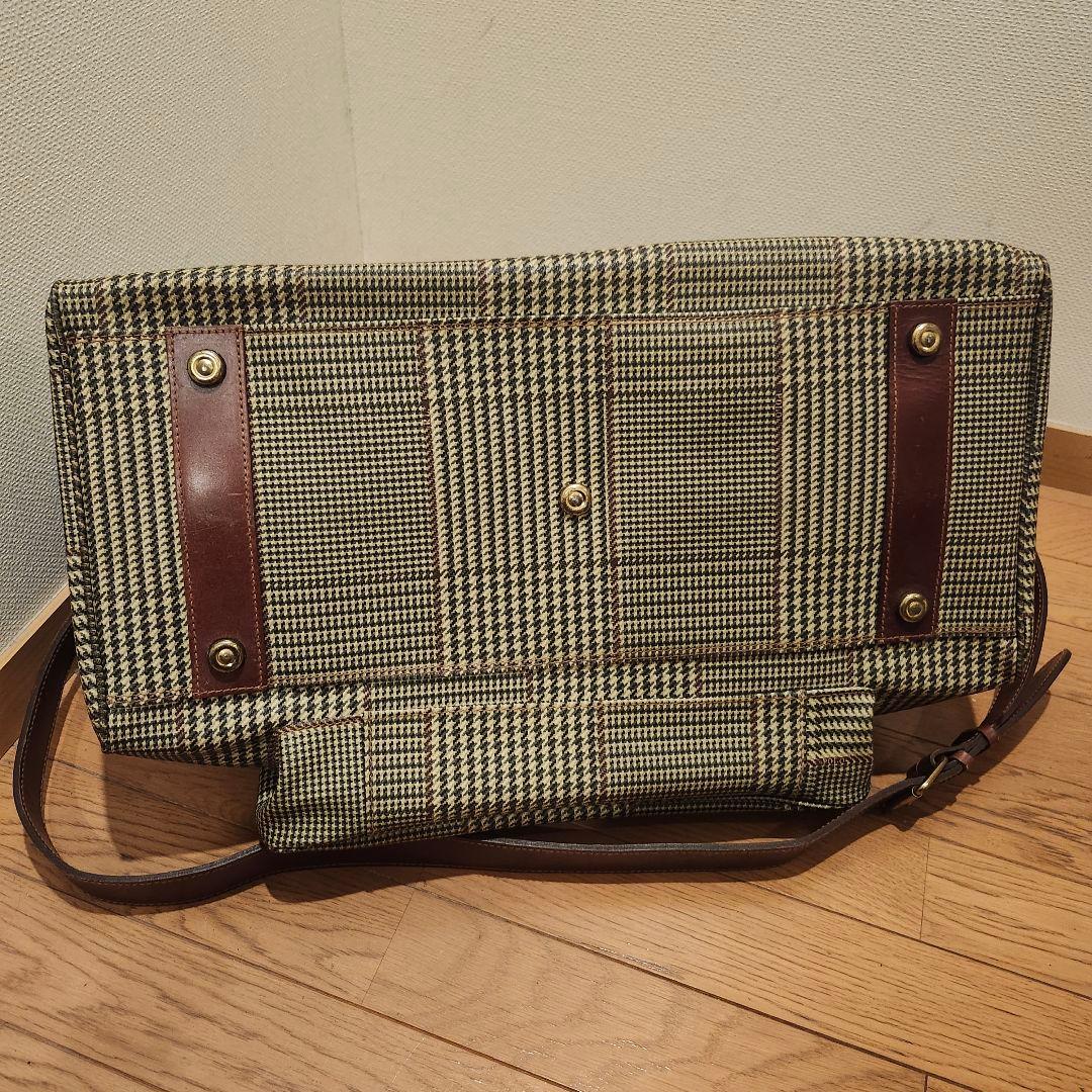 【希少モデル・美品】ポロラルフローレン 特大ボストンバッグ 2way タグ付 茶