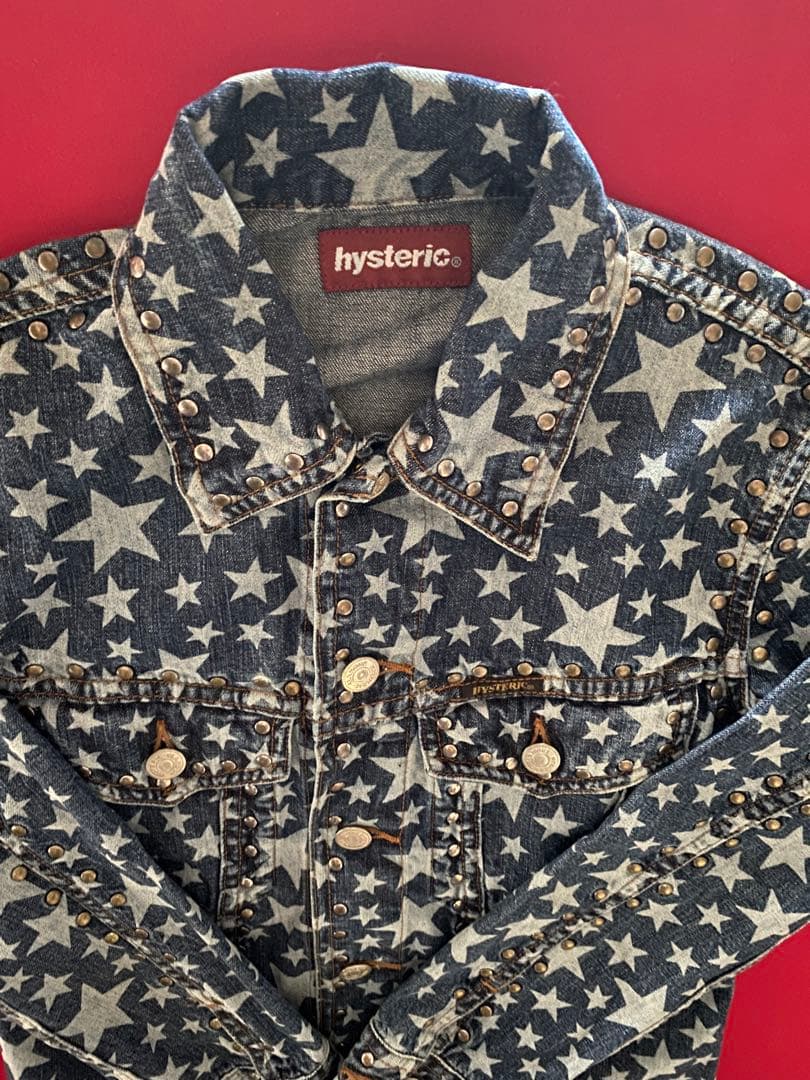 ヒステリックグラマー　デニムジャケット Gジャン　スタッズ
