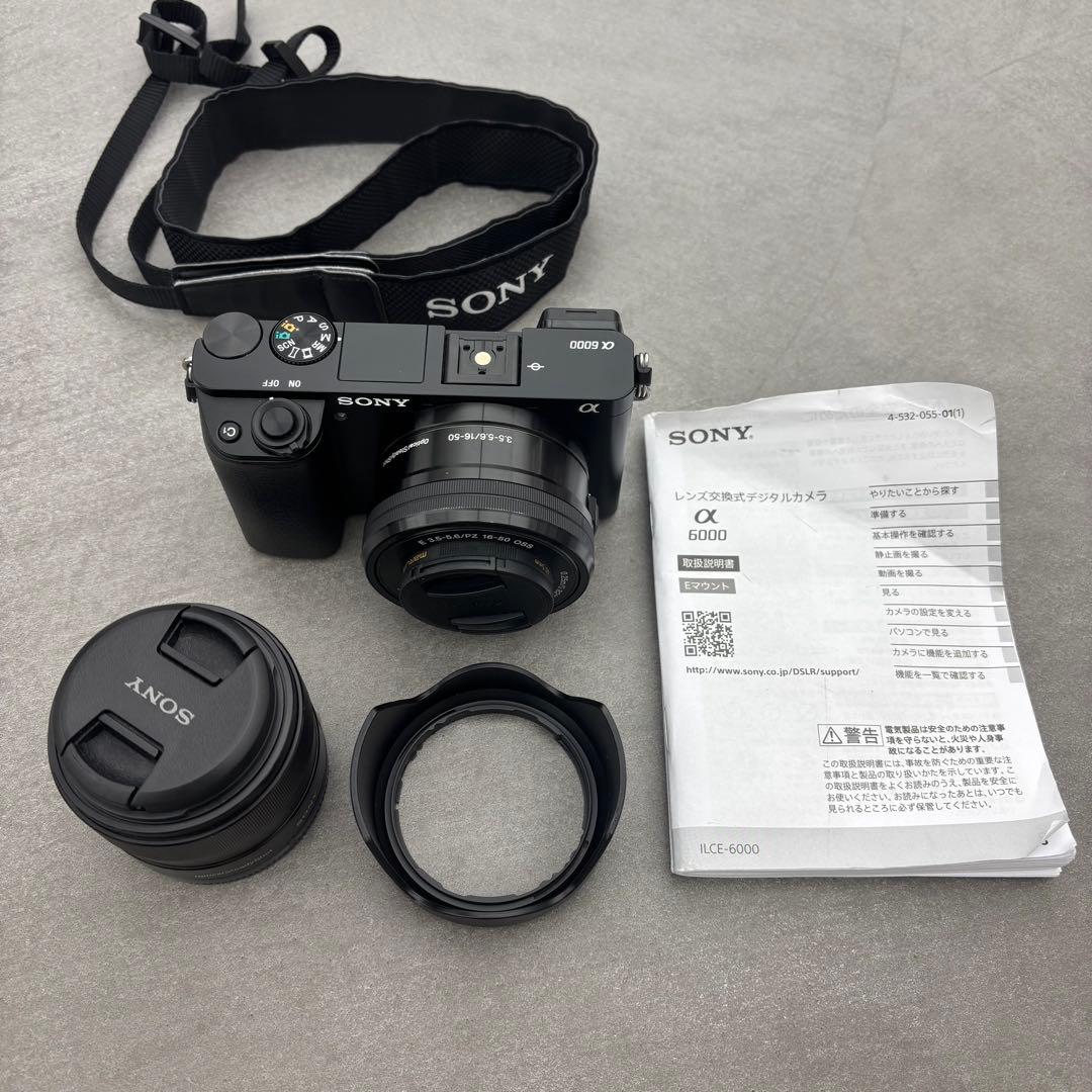 ミ*ギ様 SONY α6000 ミラーレス一眼カメラ レンズセット+ SEL35