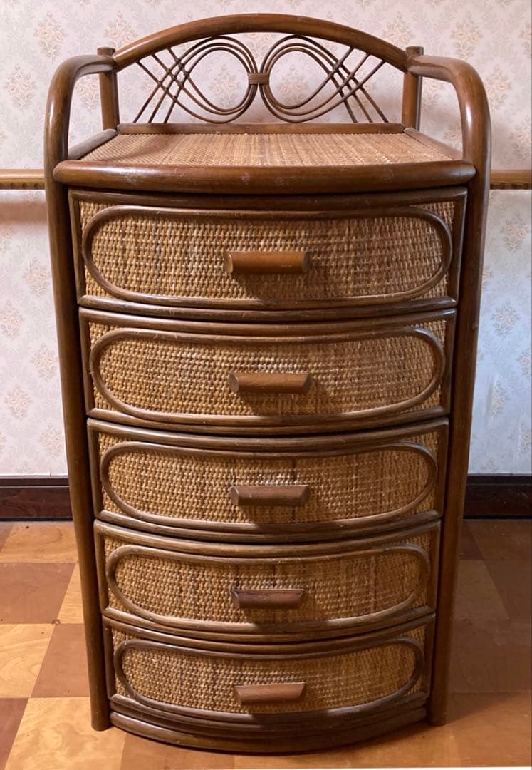 専用　ラタン　チェスト