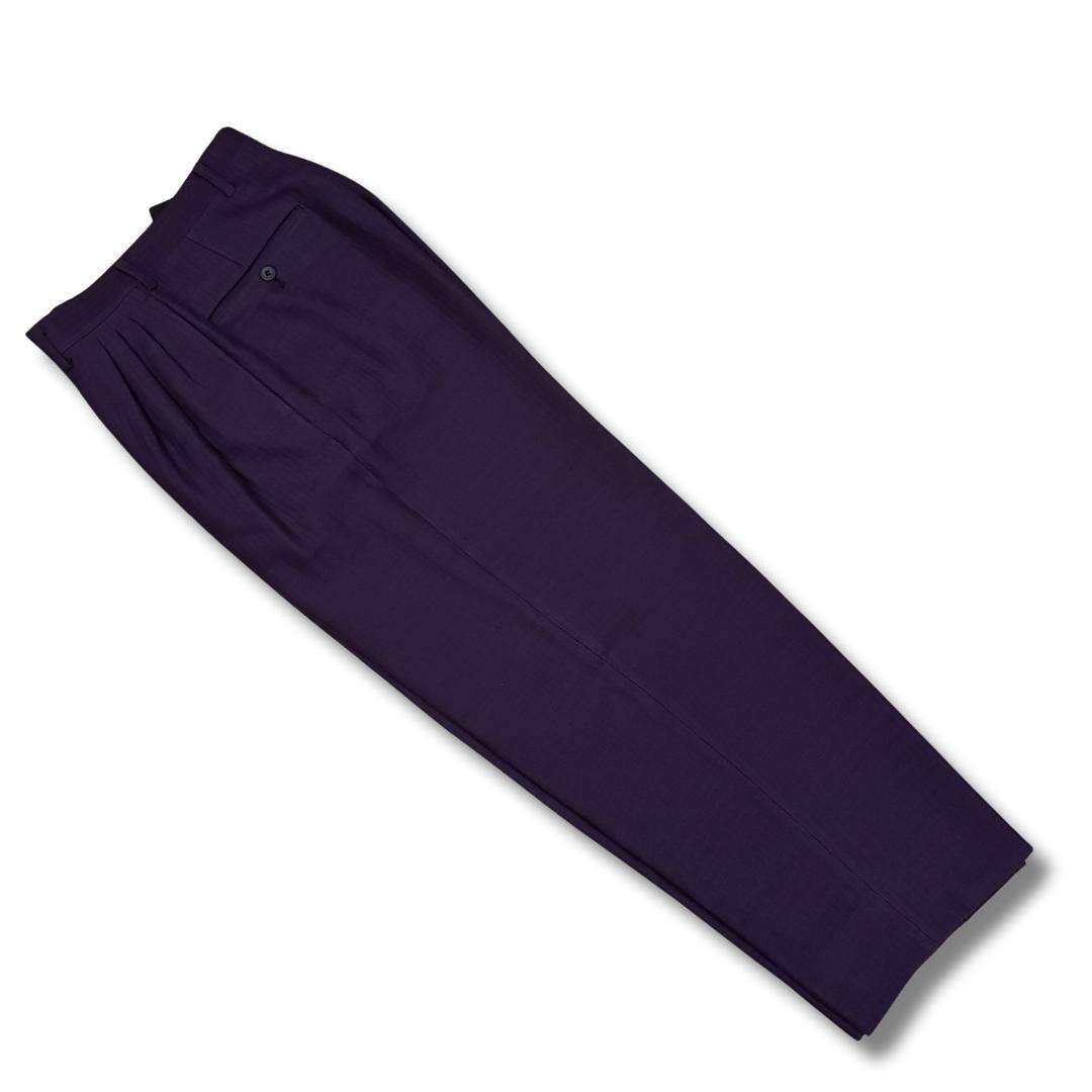 美品 BIGLIDUE ビリドゥーエ パープル セットアップ スーツ 44メンズ