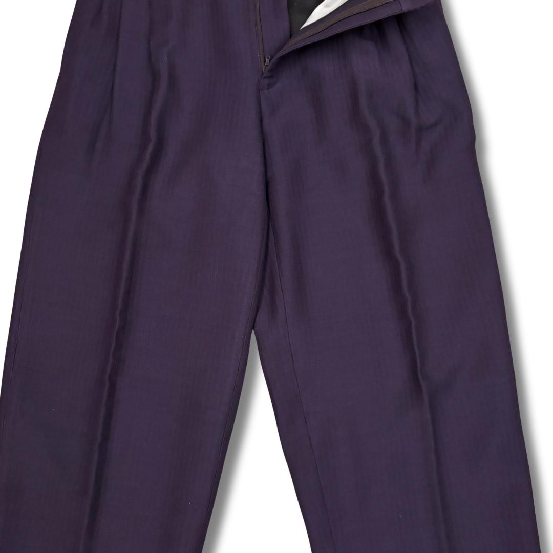 美品 BIGLIDUE ビリドゥーエ パープル セットアップ スーツ 44メンズ