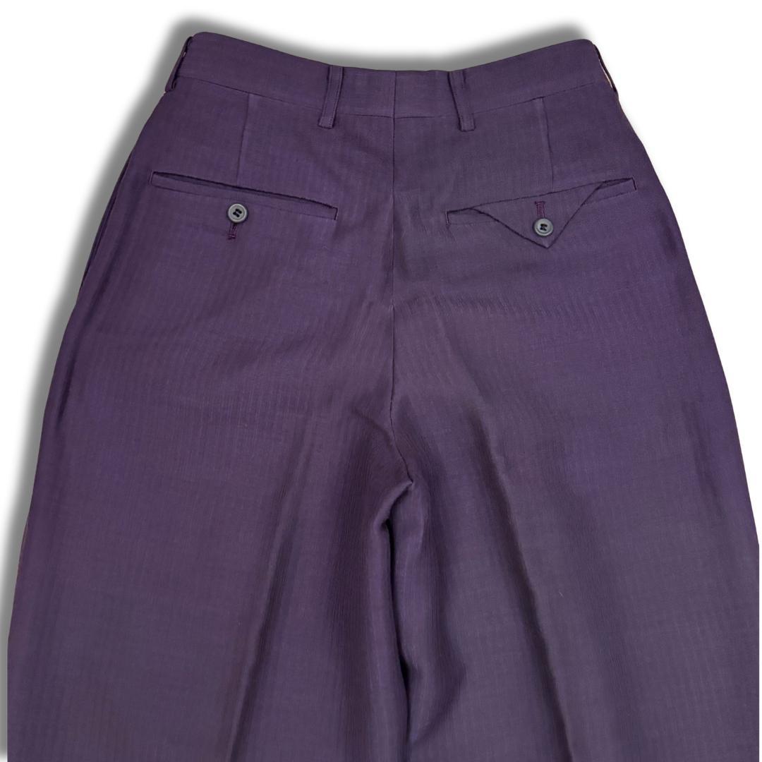 美品 BIGLIDUE ビリドゥーエ パープル セットアップ スーツ 44メンズ