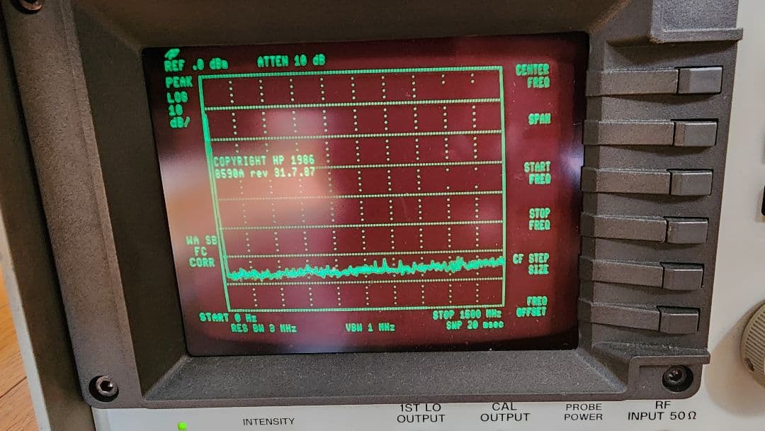 その他 HEWLETTPACKRD SPECTRUM ANALYZER 8590A