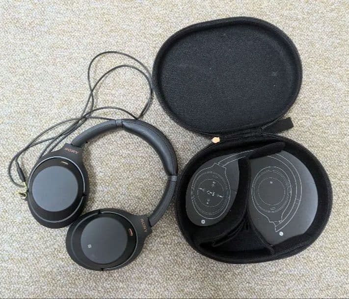 美品 SONY WH-1000XM3 ワイヤレスヘッドホン ブラック ケース付き
