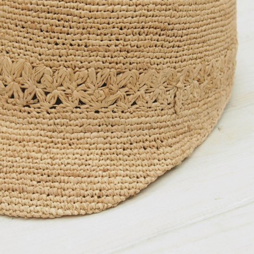 キャップ風麦わら帽子