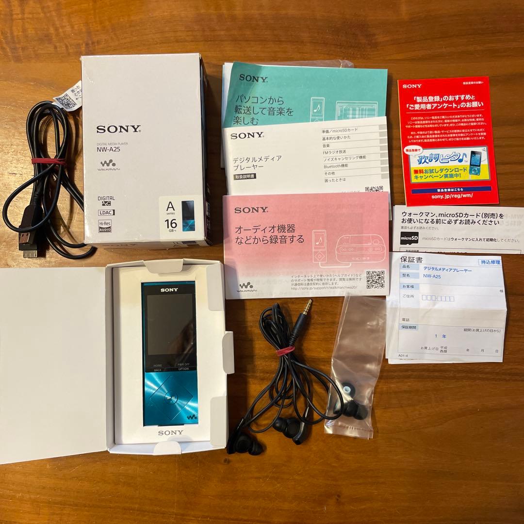 SONY WALKMAN ＮＷ-A25 16GB/LM ハイレゾ音源対応