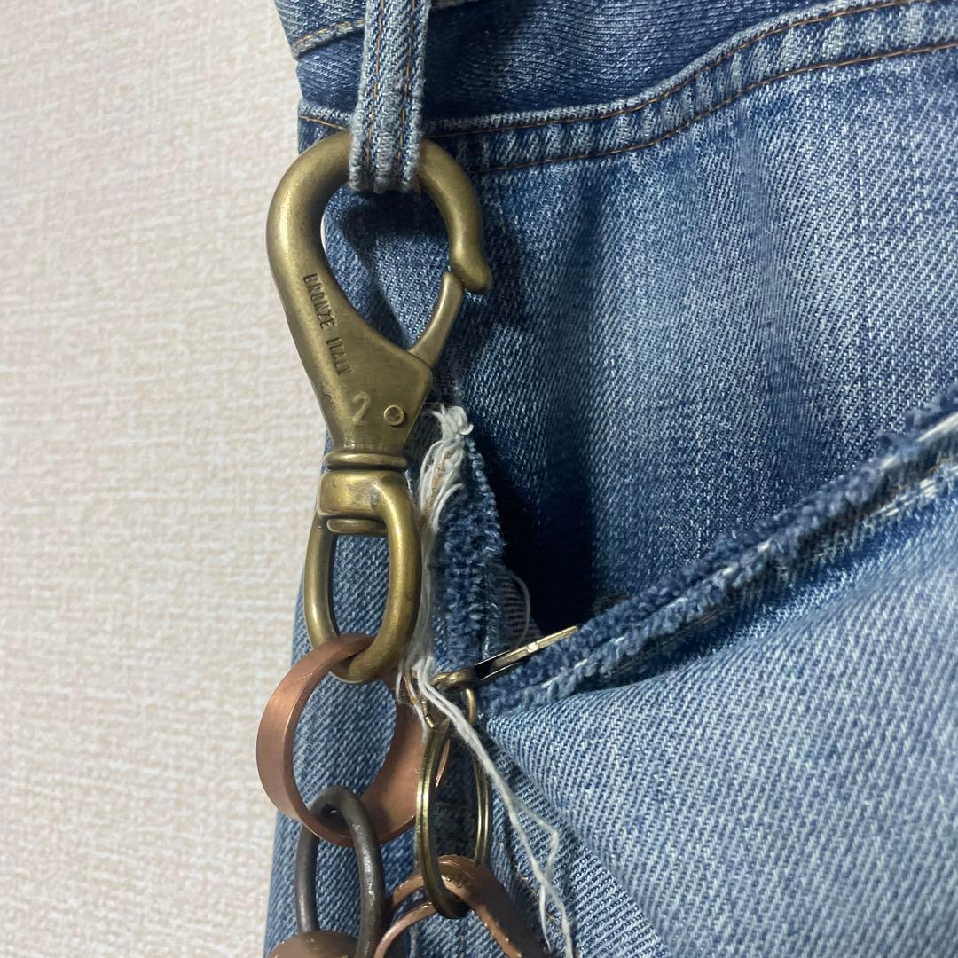 【超希少】1900s ウォレットチェーン　フランス製 真鍮アンティークビンテージ