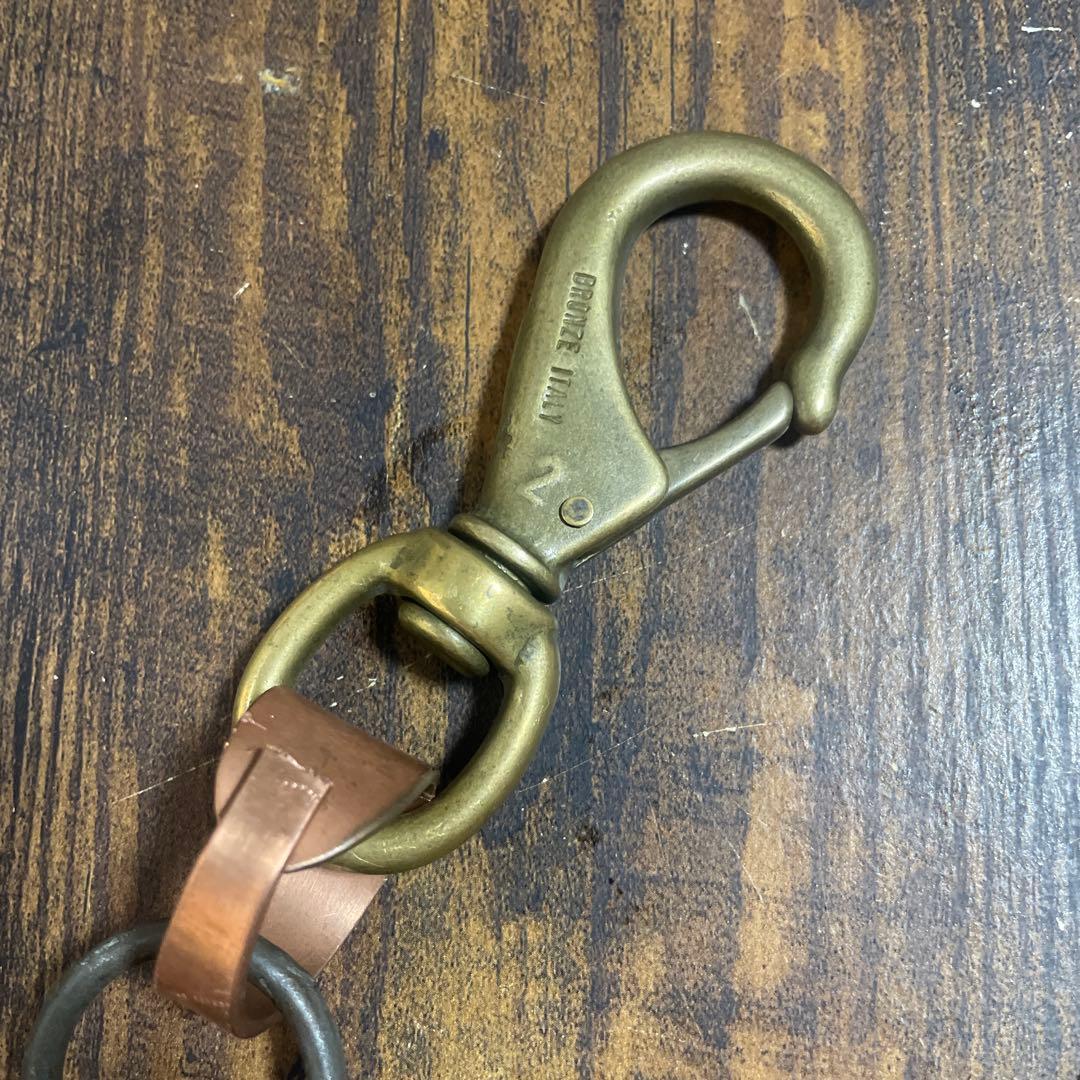 【超希少】1900s ウォレットチェーン　フランス製 真鍮アンティークビンテージ