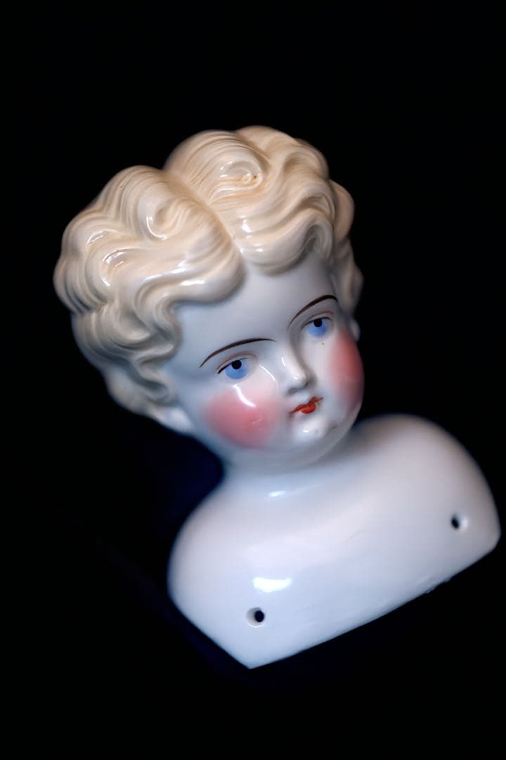 アンティーク チャイナヘッドドール アンティーク雑貨 ドイツアンティーク