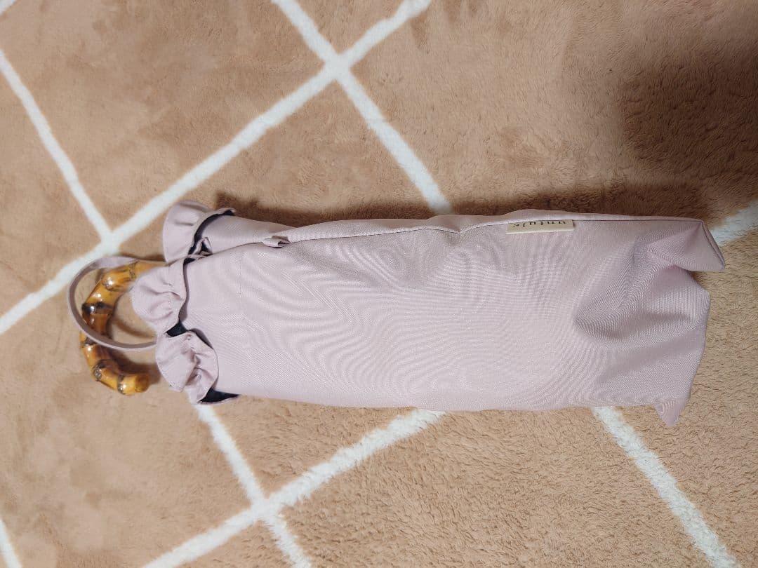 untule 完全遮光100%折りたたみ日傘/フリル