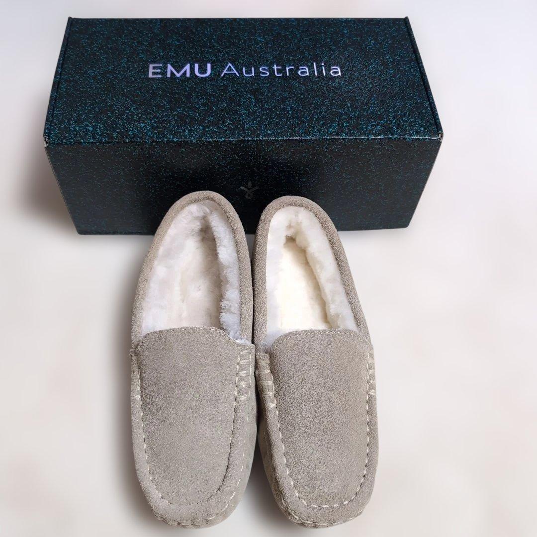 sajimi EMU Australia モカシン24cm サンドベージュ