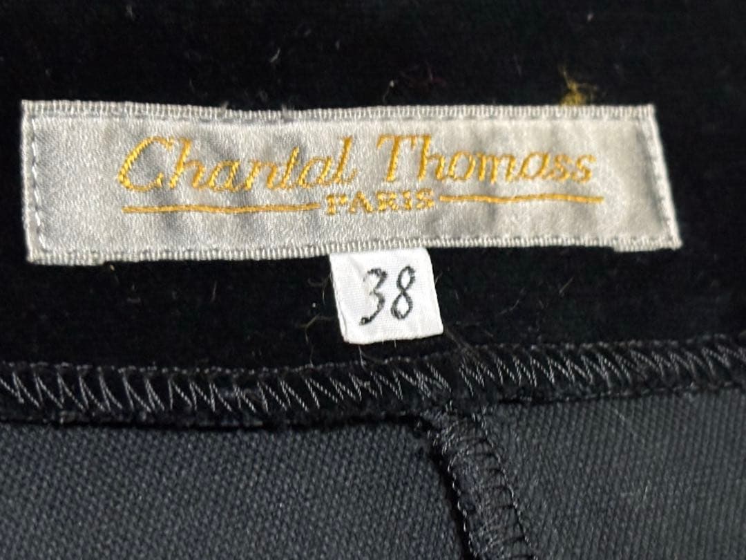 chantal thomass シャンタルトーマス　ベロアジャケットレザーベルト