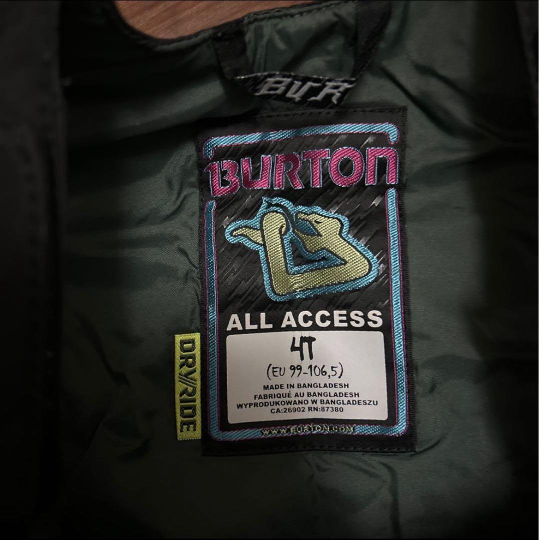 BURTON 子供用スキーウェア 110cm