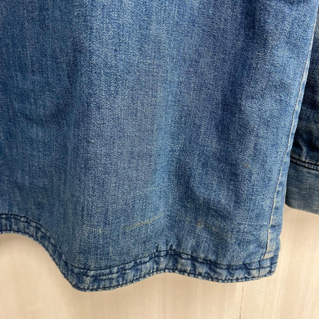 【vintage】 60s~70s ブランケット デニム カバーオール 36