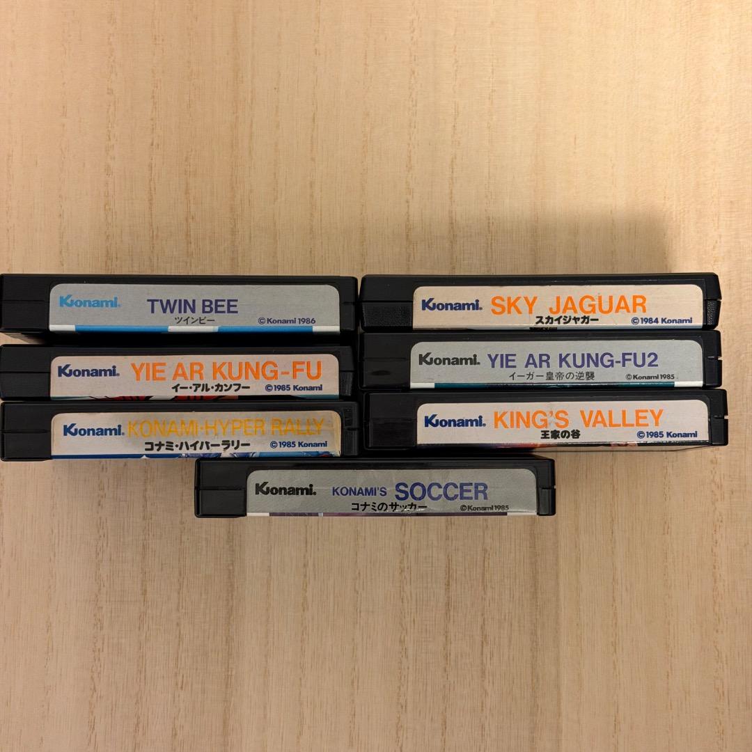 MSX コナミ ROMカートリッジ 7本セット