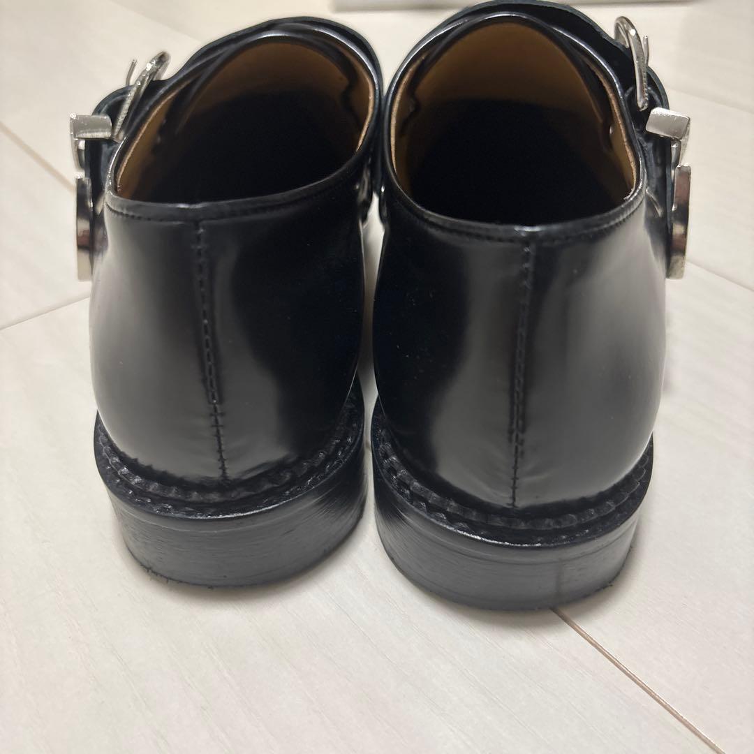 TOGA ブラック ダブルバックル ローファー