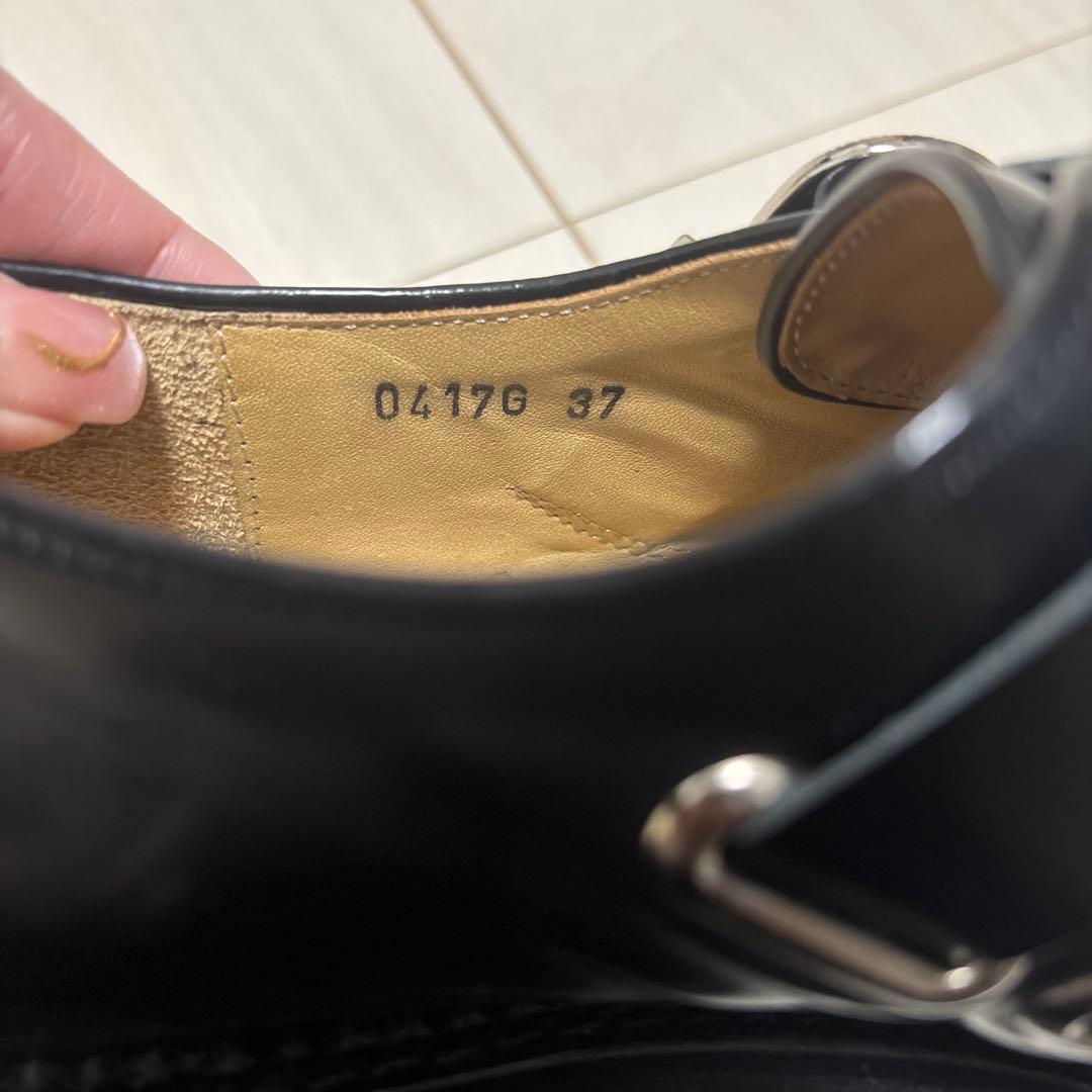 TOGA ブラック ダブルバックル ローファー