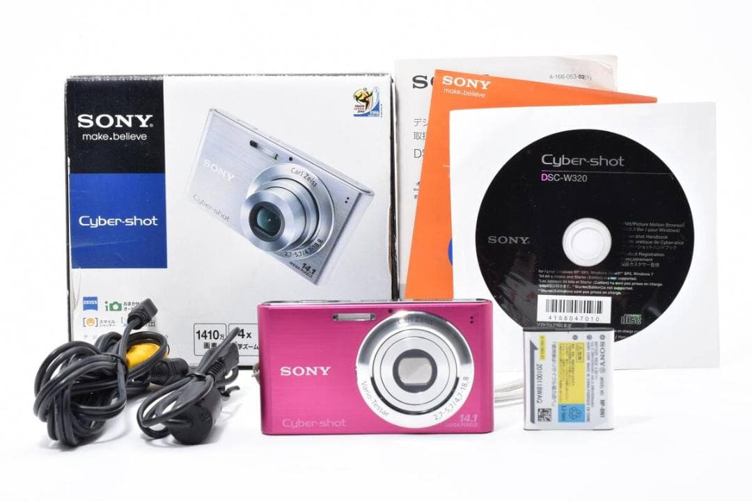 【極美品】SONY Cyber-shot DSC-W320 ピンク 動作品