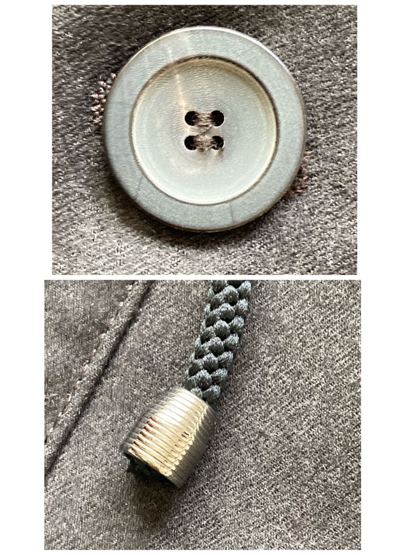 エンポリオアルマーニ　フード付・ジャケット　チャコールグレー　48 美品　伊製