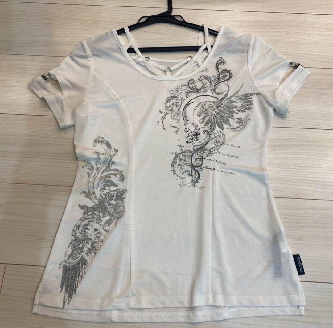 希少ホワイト グラフィックTシャツ オッズオン　ozzcroce archive