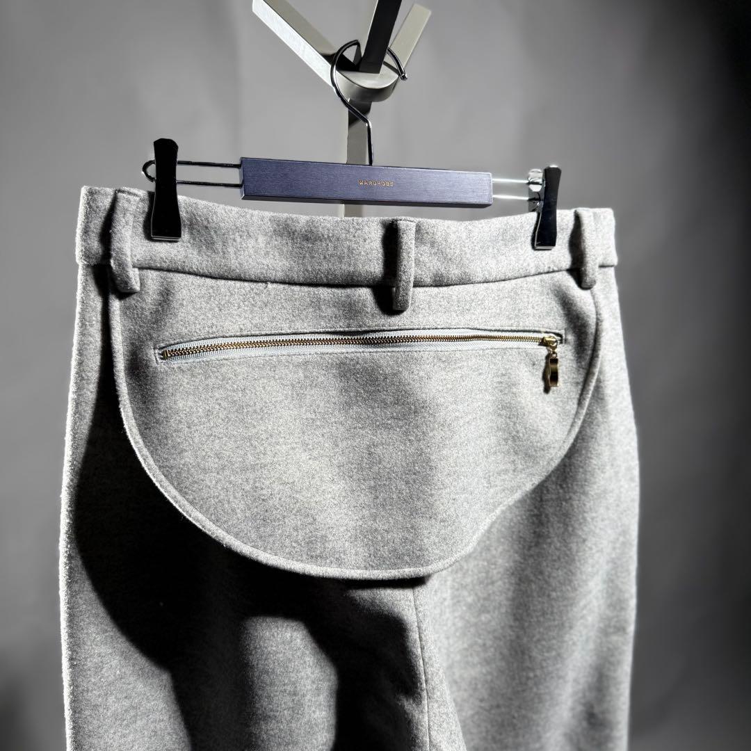 新品未使用品 RANDY Paul メルトンスラックス size2 ライトグレー