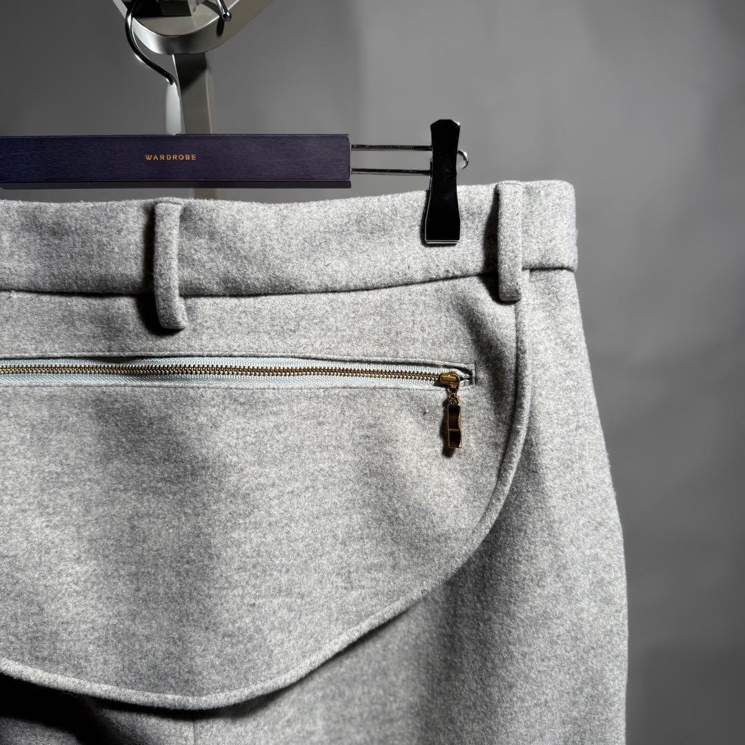 新品未使用品 RANDY Paul メルトンスラックス size2 ライトグレー