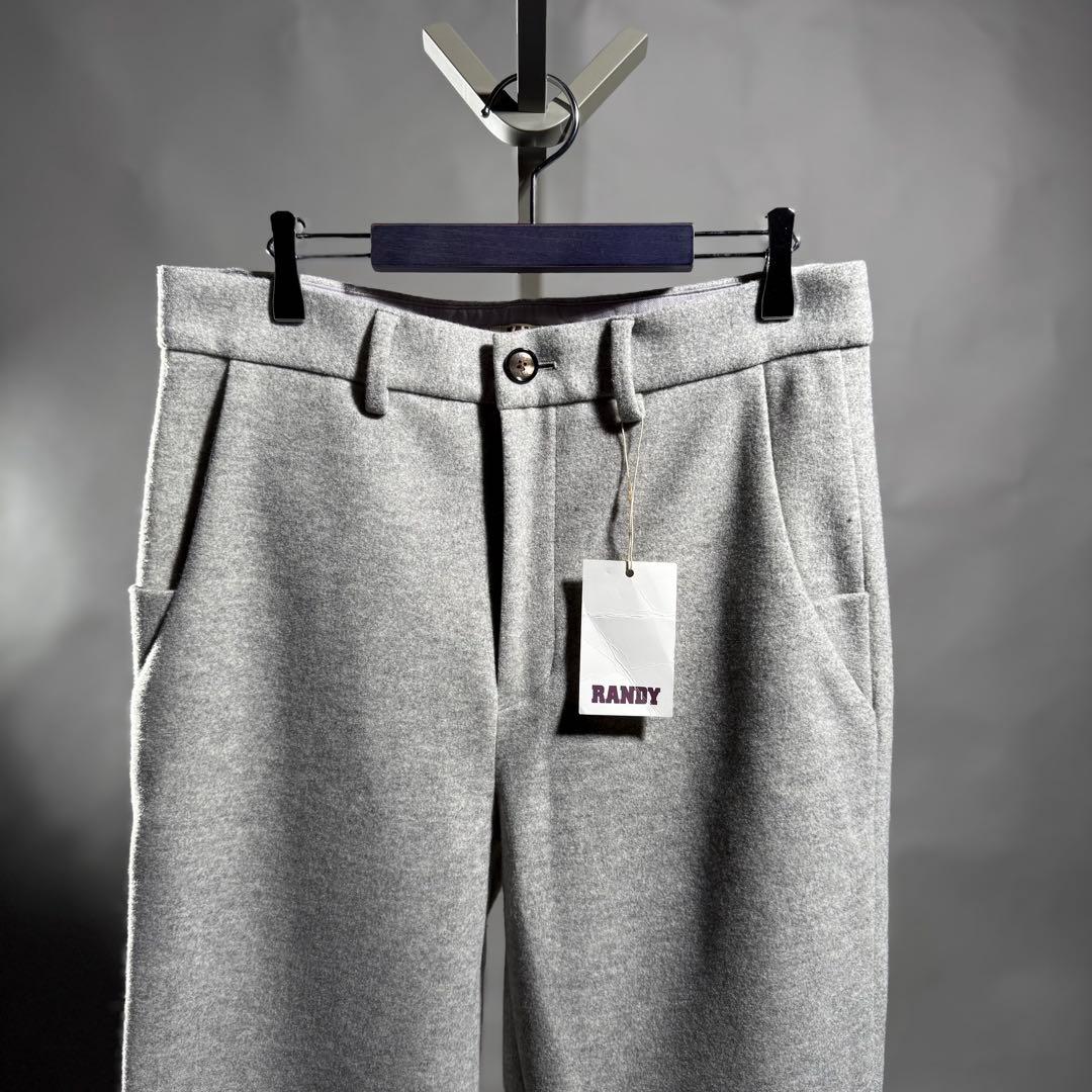 新品未使用品 RANDY Paul メルトンスラックス size2 ライトグレー