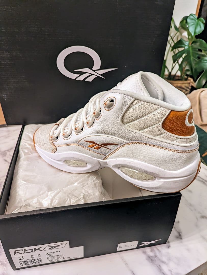 リーボックQUESTION MID size11(29cm)小さめ