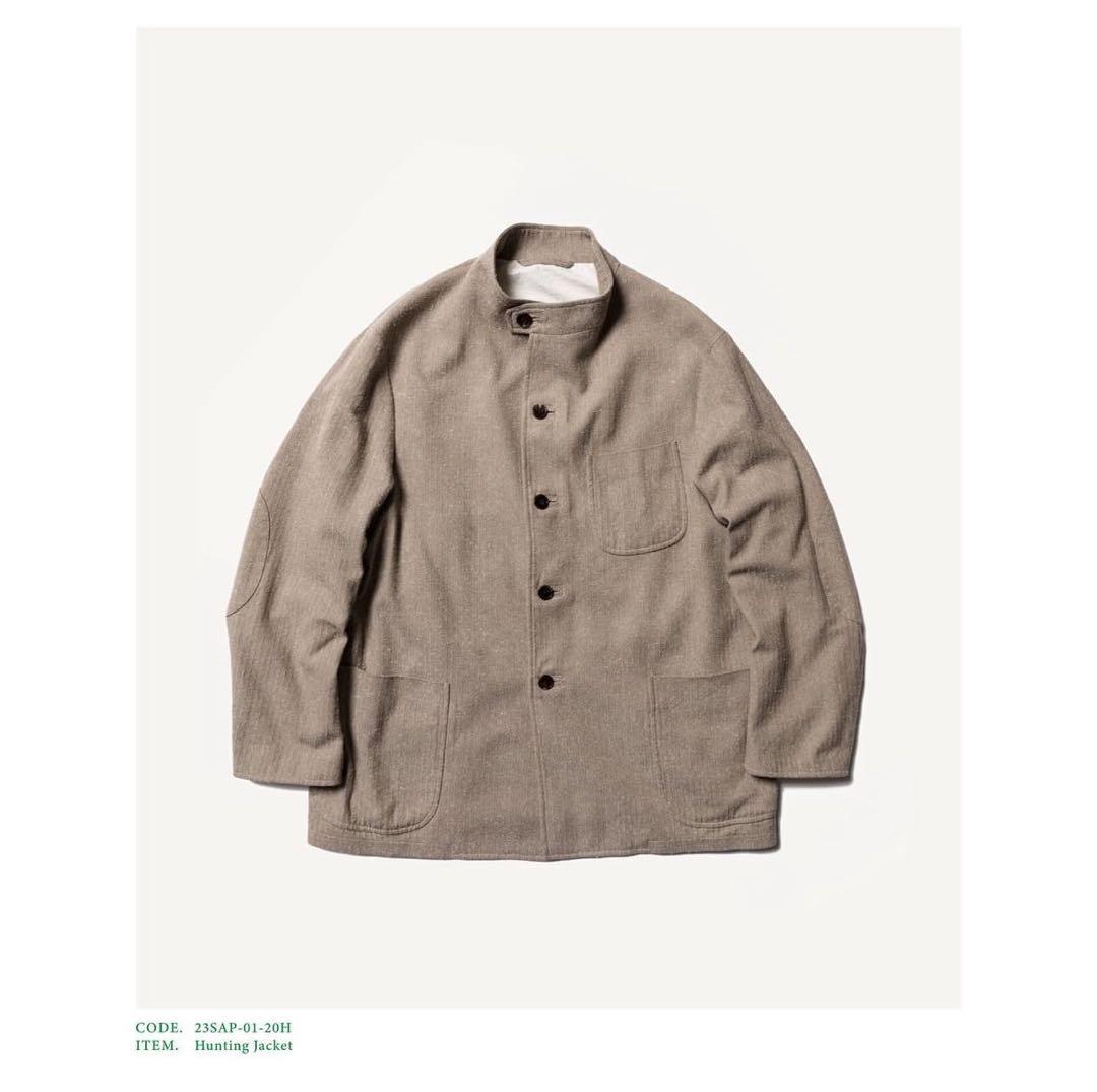 アプレッセ　A.PRESSE Hunting Jacket ヘリンボーン