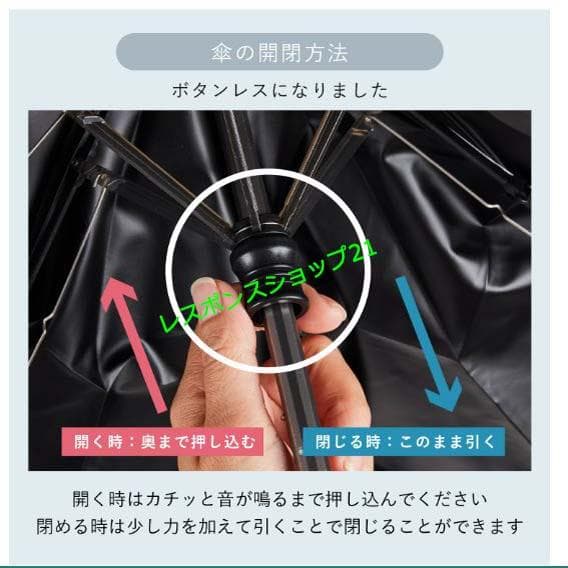 【東レ サマーシールドCOKAGE+】3段折りたたみ日傘 ホワイト直径約87cm