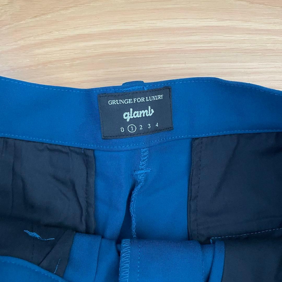 Glamb - Carson Cropped Pants ブルー