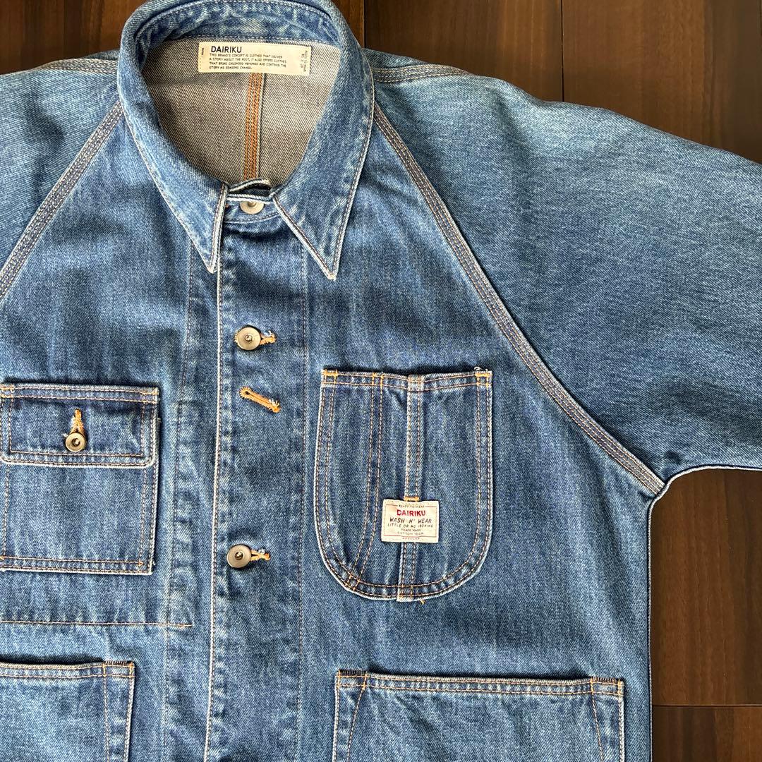 DAIRIKU WASH N WEAR カバーオール denim jacket