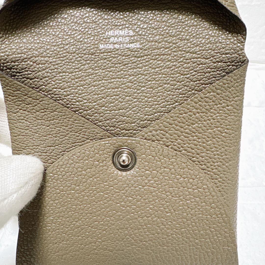 美品✨HERMES エルメス バスティア エトゥープ ケース グレー