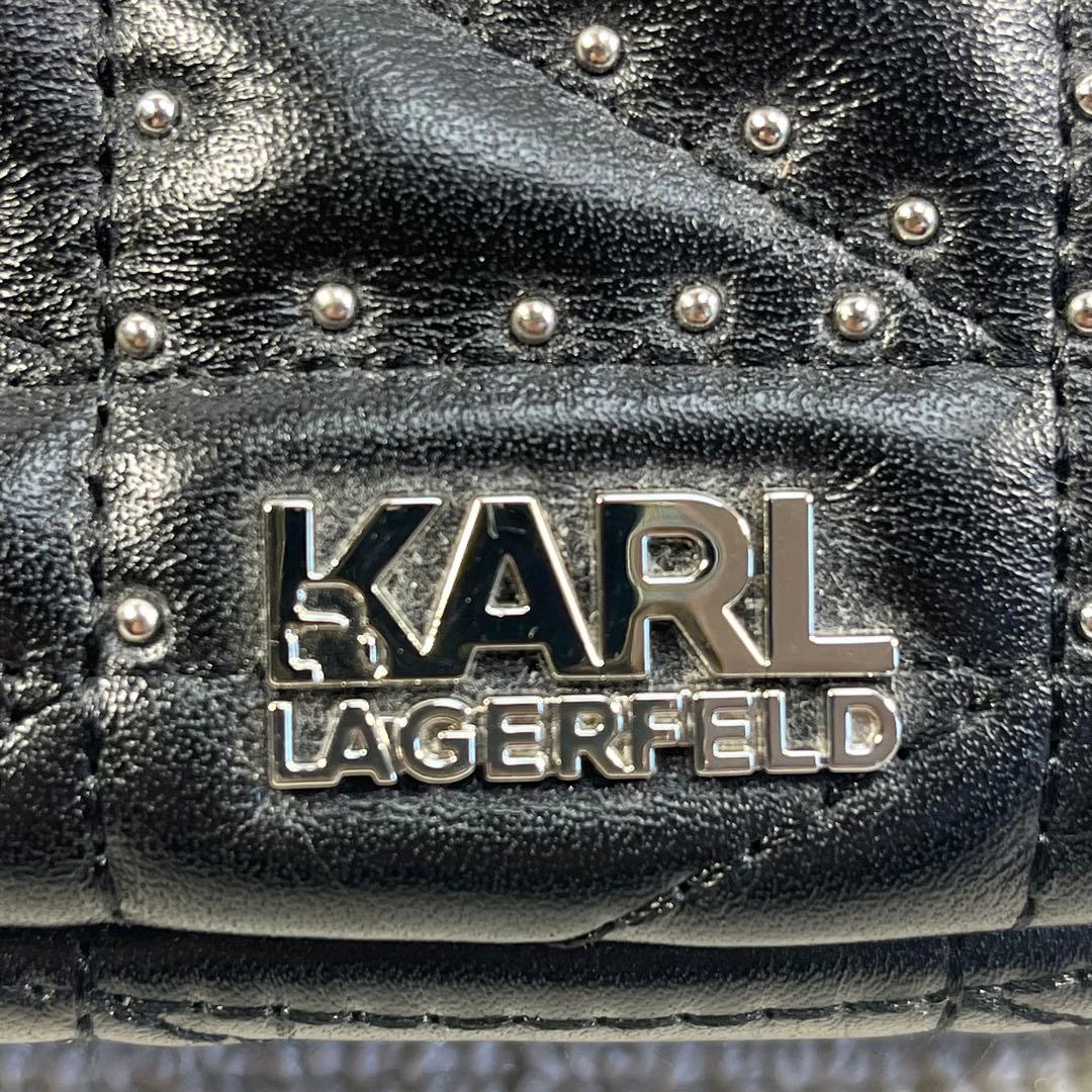 バッグ 00s Karl Lagerfeld body bag studs bk Y2K