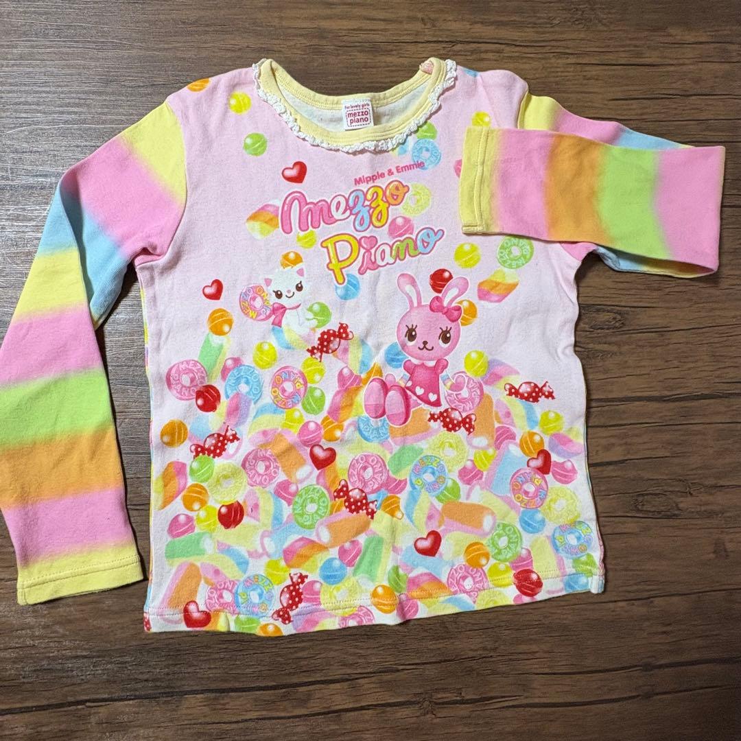 メゾピアノ　みっぷるちゃん　長T、ズボン、ジャンパースカート、バッグ、おまけ付