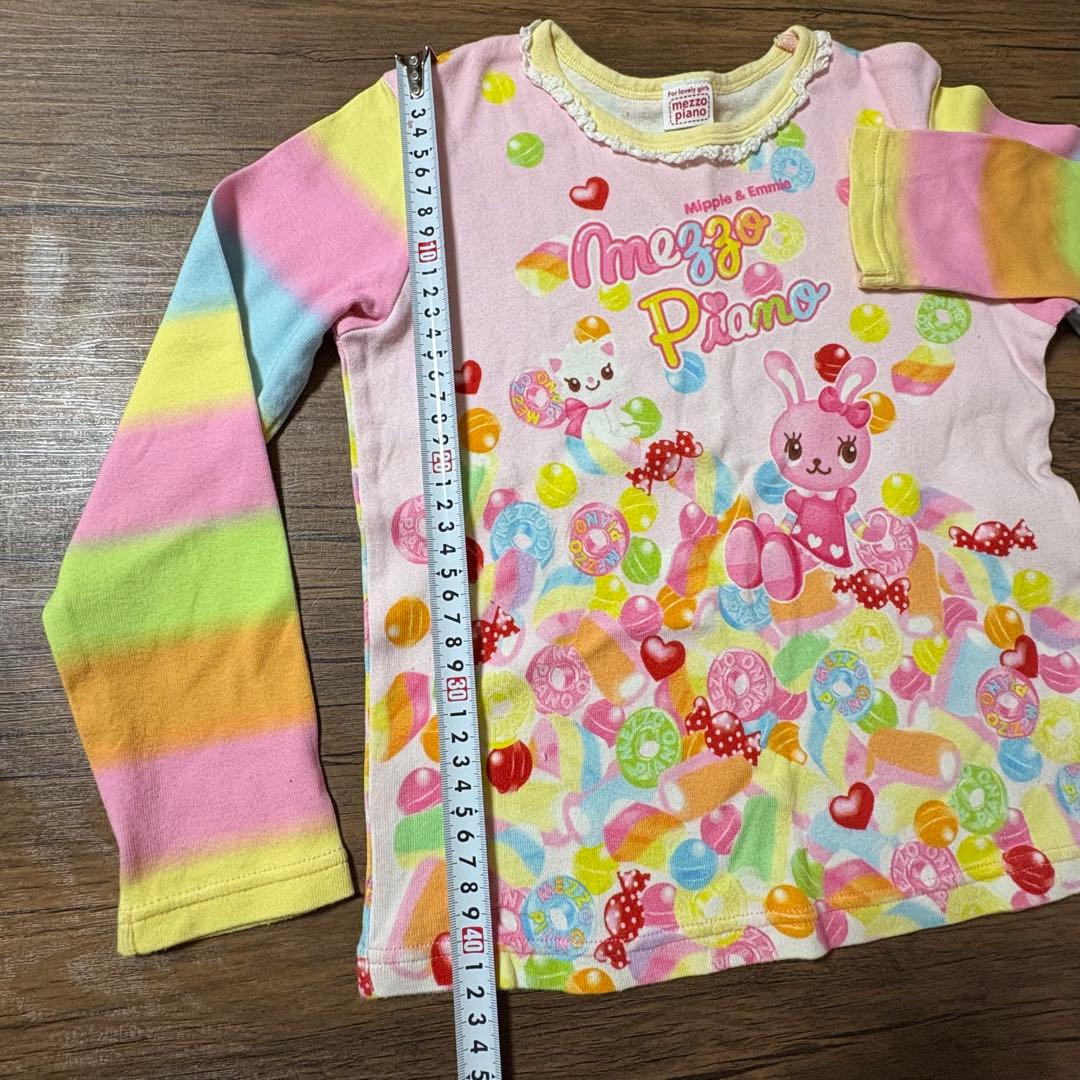 メゾピアノ　みっぷるちゃん　長T、ズボン、ジャンパースカート、バッグ、おまけ付