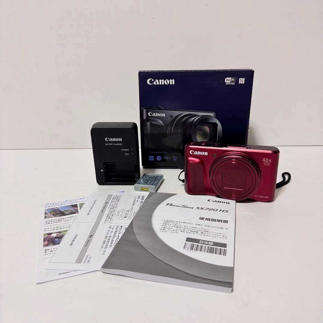 極美品 キヤノン Canon PowerShot SX720 HS レッド