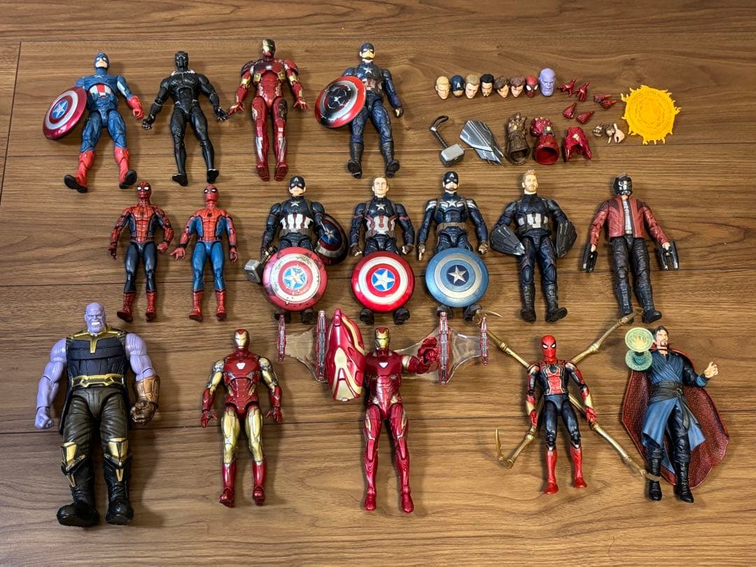 マーベルレジェンド アベンジャーズ アイアンマン　スパイダーマン