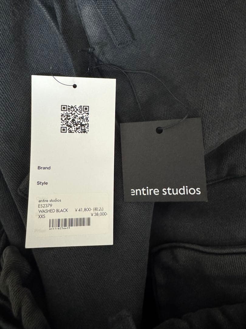 entire studio ヘビースウェット カーゴ パンツ