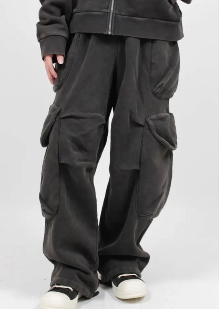 entire studio ヘビースウェット カーゴ パンツ