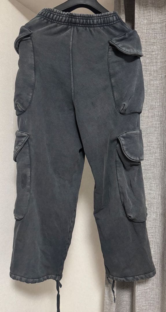 entire studio ヘビースウェット カーゴ パンツ