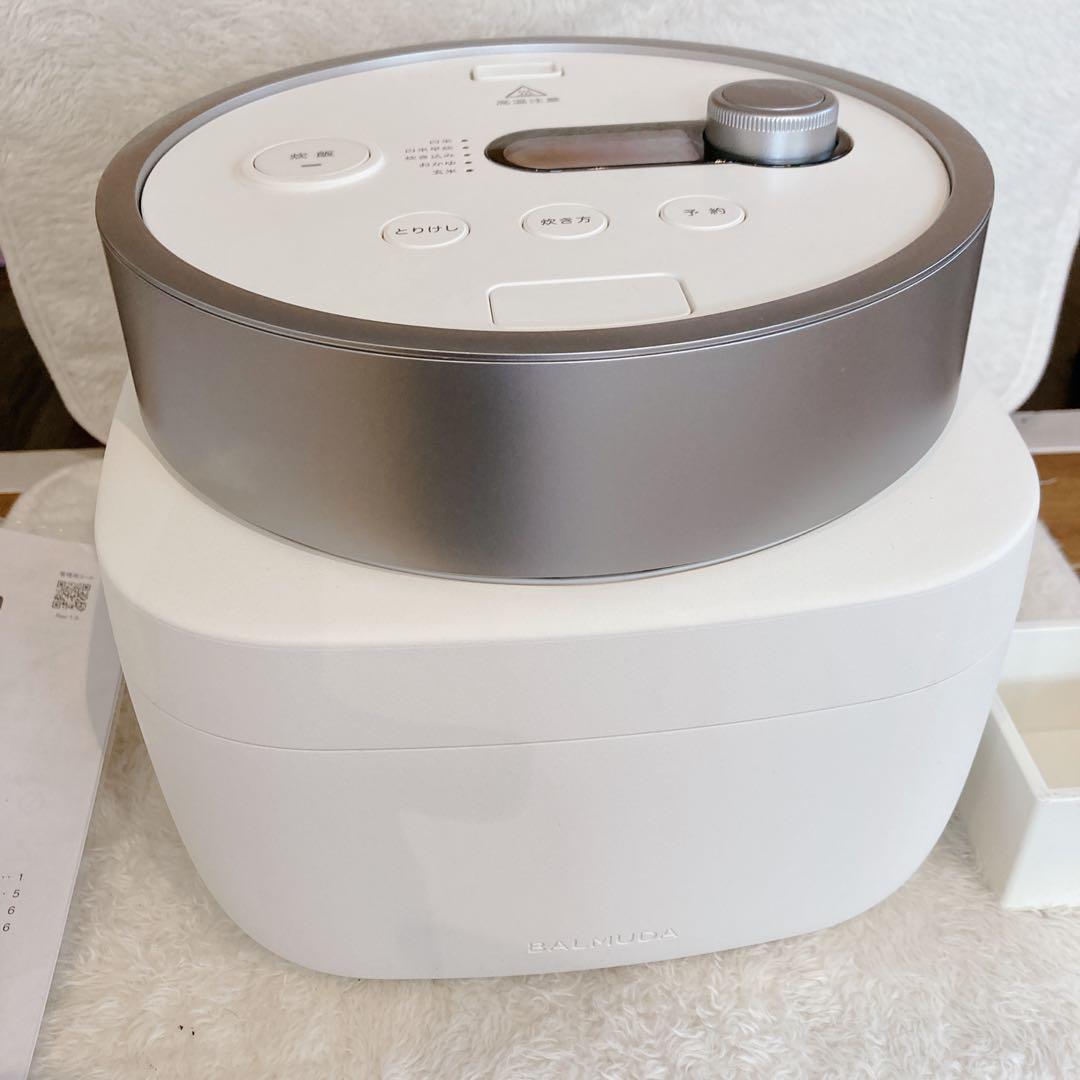 【美品】Balmuda The Gohan ホワイト K08A-WH 説明書付き