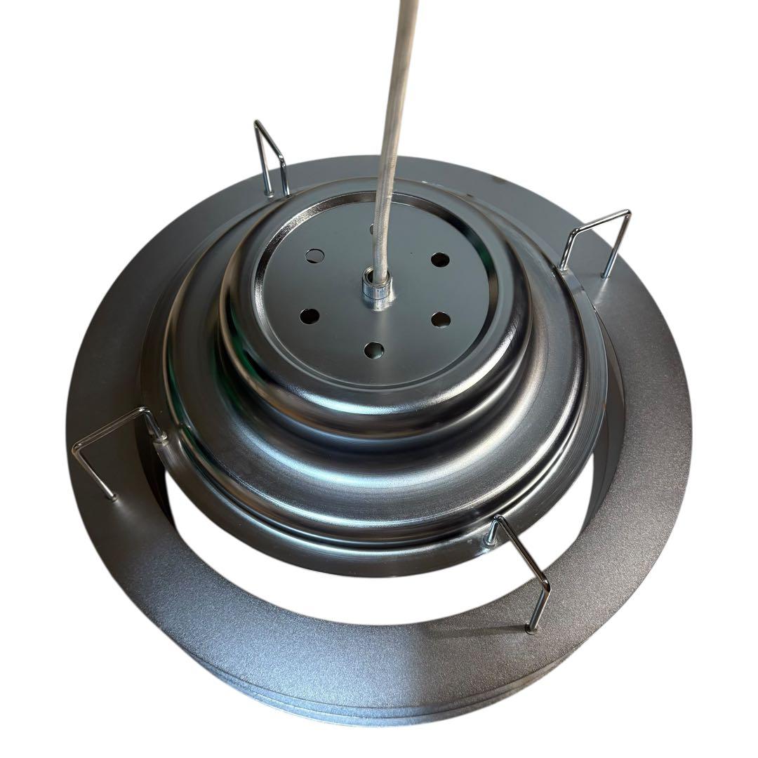 北欧 ミッドセンチュリー ビンテージ ペンダントライト シルバー 3灯