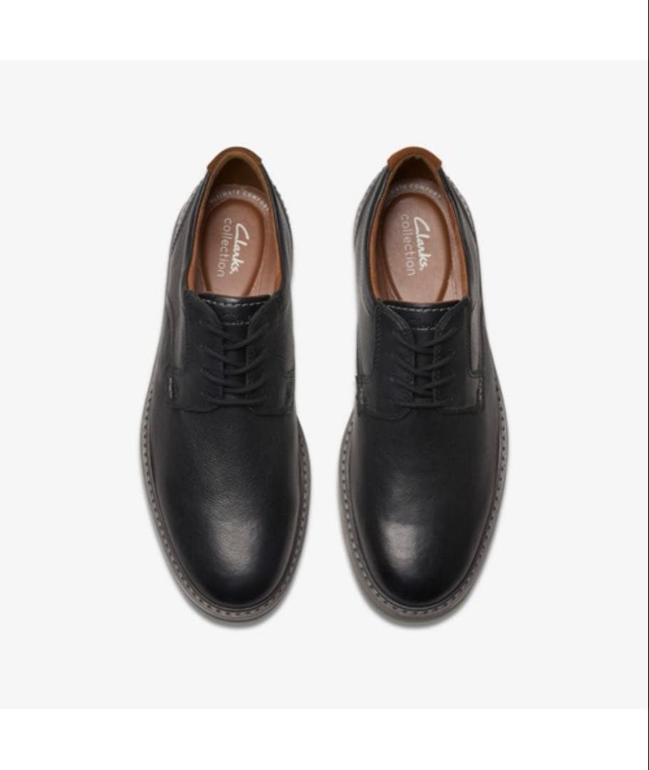 【新品】Clarks ラドクリフロー（ブラックレザー） 26.5cm