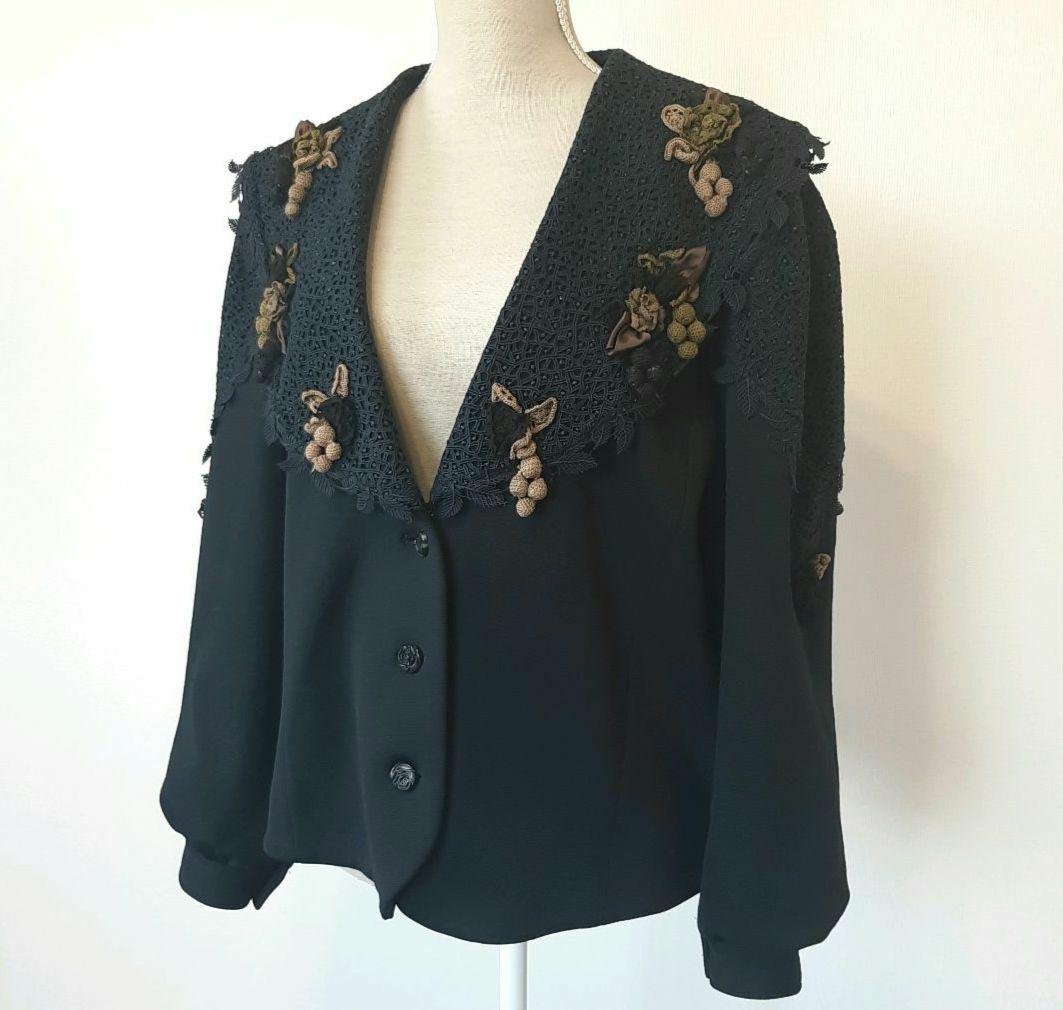 ノンノンドール　non non dorl テーラード　ジャケット レース襟